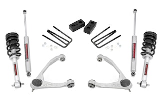 Rough Country 198.23 3.5-inch Suspension Lift Kit (Factory Cast Steel Control Arm Models)