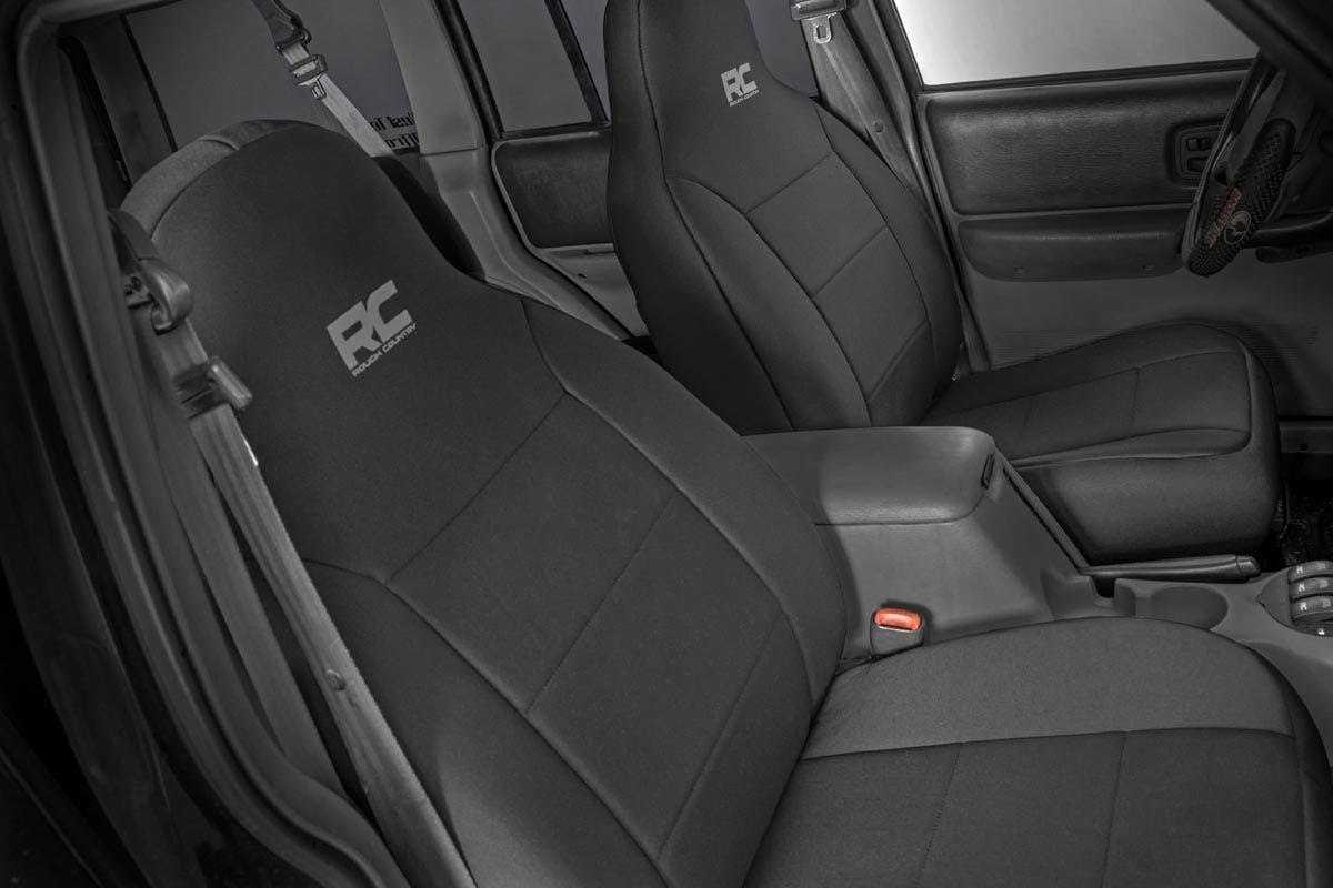 1997 2001 Jeep Cherokee XJ Seat Covers Detachable Headrest FR RR
