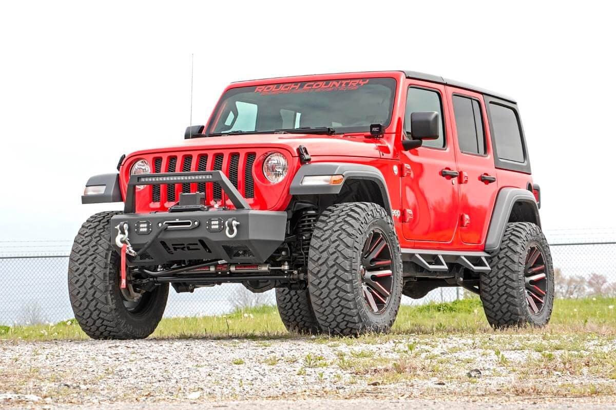 Rough Country 90769A Jeep Contoured Drop Steps (18-19