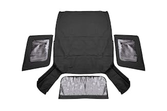 Rough Country RC85240.35 Jeep Replacement Soft Top | Black (07-09 JK Wrangler 2 Door)