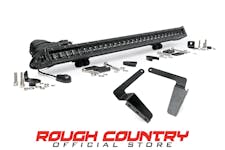Rough Country 70657 30-inch Black Series Single Row LED Light Bar & Hidden Bumper Mounts Kit