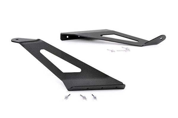 Rough Country 70513A 50-inch Curved LED Light Bar Upper Windshield Mounting Brackets (GM HD Pickup)