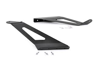 Rough Country 70513 50-inch Curved LED Light Bar Upper Windshield Mounting Brackets (GM 1500 Pickup)