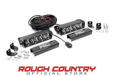 Rough Country 70706 6-inch Chrome Series Single Row CREE LED Light Bar (Pair)