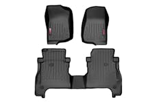 Rough Country Heavy Duty Floor Mats Front/Rear-08-20 Nissan Frontier Crew  Cab (M-80513)