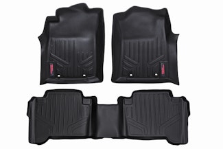 Rough Country M-70713 Heavy Duty Floor Mats - Front & Rear Combo (Double Cab Models)