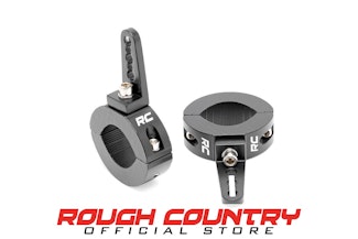Rough Country 70171 Universal LED Light Adjustable 1.65-2-inch OD Tube Mounting Clamps (Pair)