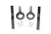 Rough Country 70171 Universal LED Light Adjustable 1.65-2-inch OD Tube Mounting Clamps (Pair)