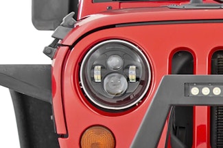 Rough Country RCH5000 Jeep 7in LED Projection Headlights (Wrangler TJ, JK)