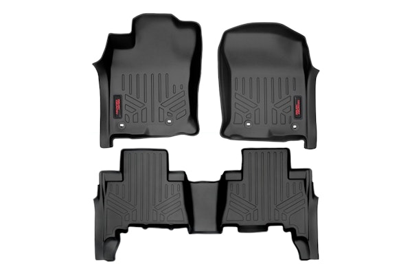 Rough Country M-71313 Heavy Duty Floor Mats - Front & Rear Combo