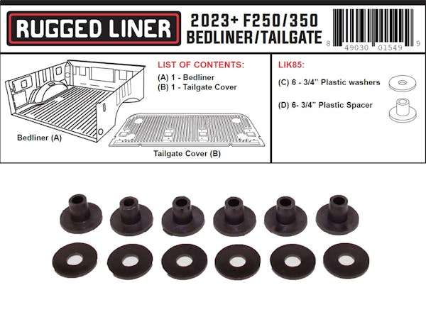 Rugged Liner LIK85 Tailgate Piece Install Kit