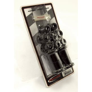 Rugged Ridge 1-1003BL Rear Leaf Spring Bushing Kit; Black; 76-86 Jeep CJ Models Rugged Ridge 1-1003BL Rear Leaf Spring Bushing Kit; Black; 76-86 Jeep CJ Models