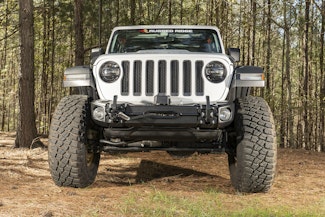 Rugged Ridge 11549.04 Arcus Front Bumper, w/ Winch Tray & Tow Hooks