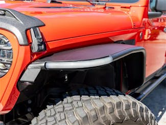 Rugged Ridge 11641.13 Metal Max Fender Flare Kit, Front, Black