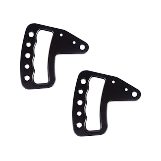Rugged Ridge 13505.51 Aluminum Grab Handles, Front Pair, Black