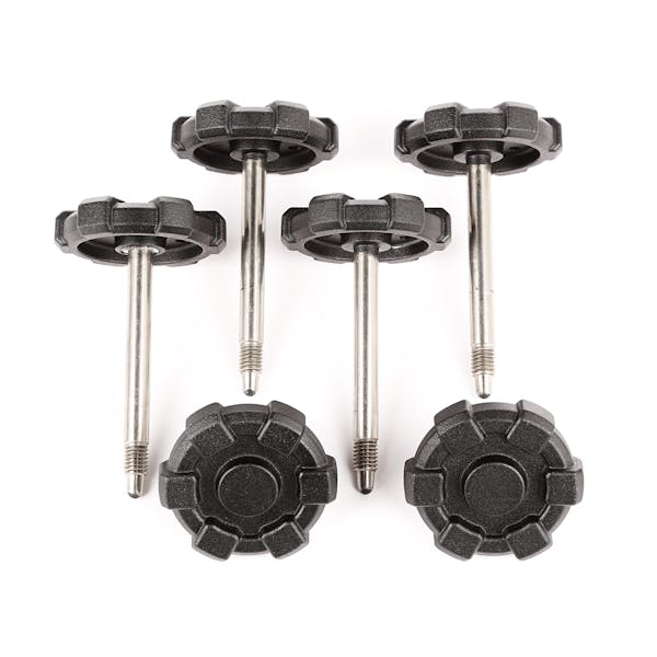 Rugged Ridge 13510.14 Elite Door Surround Knobs; 4-Door; 07-17 Jeep Wrangler JK
