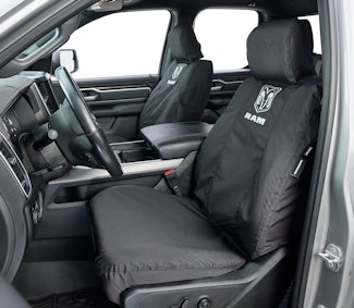 Seat Saver SSR2518FR11WFBK Endura RAM Logo SeatSaver Custom Front Row Seat Covers