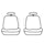 Seat Saver SS2512PCCH Covercraft SeatSaver Front Row Polycotton Charcoal