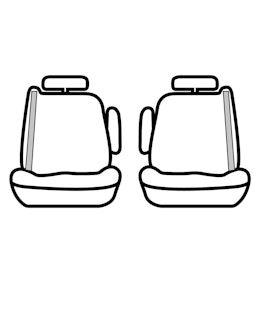 Seat Saver SSC3353CABN Carhartt SeatSaver Custom Front Row Seat Covers - Brown