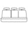 Seat Saver SS7476PCGY Covercraft SeatSaver Second Row Polycotton Grey