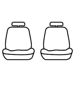 Seat Saver SS2246WFGY Covercraft SeatSaver Front Row Waterproof Grey