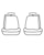 Seat Saver SS3386PCCT Covercraft SeatSaver Front Row Polycotton Misty Grey