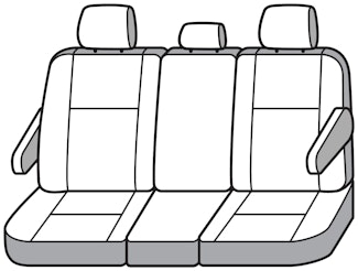 Seat Saver SSC8487CABN Carhartt SeatSaver Custom Second Row Seat Covers - Brown