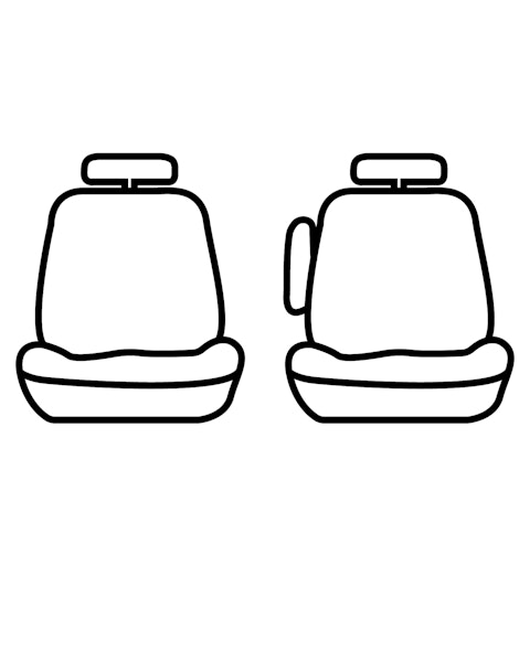 Seat Saver SSC8500COBK Carhartt Super Dux SeatSaver Custom Second Row Seat Covers - Black