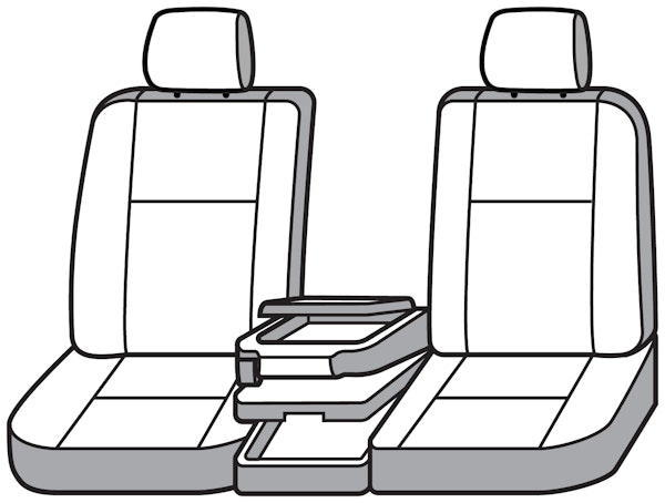 Seat Saver SS3489PCCT Polycotton SeatSaver Custom Front Row Seat Covers - Misty Grey