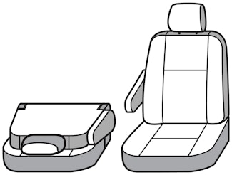 Seat Saver SSC3401COBK Carhartt Super Dux SeatSaver Custom Front Row Seat Covers - Black