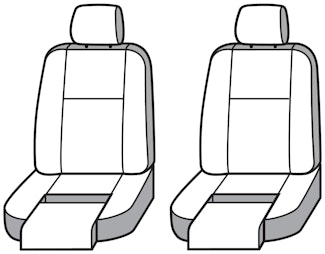 Seat Saver SSC3502CABN Carhartt SeatSaver Custom Front Row Seat Covers - Brown