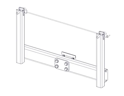 Push Frame SNOWSPORT Utility Plows 80811 Push Frame Kit (includes push frame/bolts ...