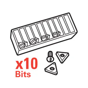 Specialty Products Company 40809 Positive Rake Carbide Inserts for RELS ...