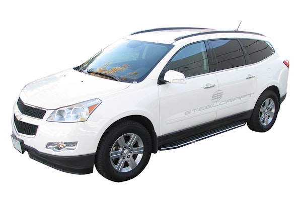 Steelcraft 103800 STX100 Running Boards Black/Stainless Trim