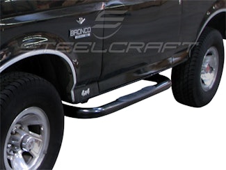 Steelcraft 211070 3 Round Sidebars Black