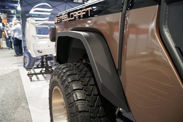 Steelcraft 92340 Rear Fender Flares Fine Textured Black