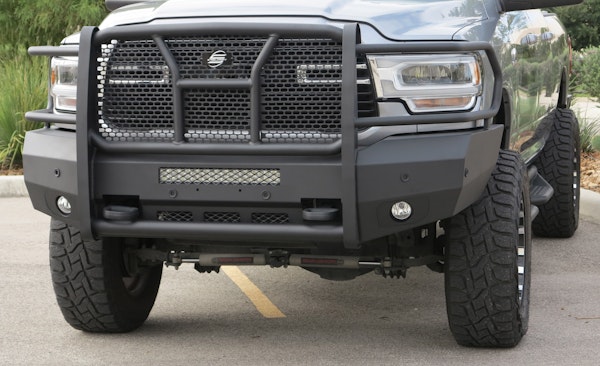 Steelcraft AL60-10440 HD Elevation Aluminum Front Bumper Fine Textured Black