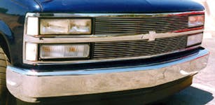 T-Rex Grilles 20030 Billet Grille, Polished, Aluminum, 2 Pc, Insert