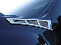 T-Rex Grilles 54007 Upper Class Side Vent, Chrome, Aluminum, 2 Pc, Tape