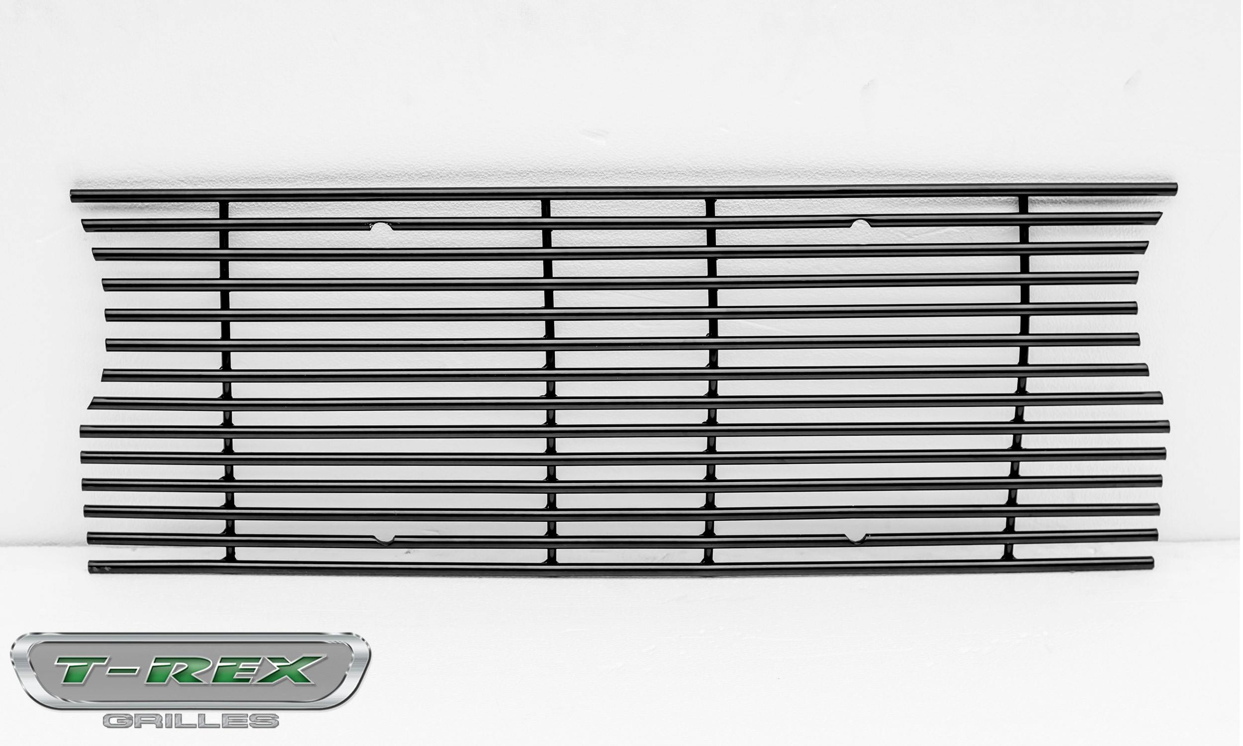 T-Rex Grilles 6204941 Billet Grille, Horizontal Round, Black