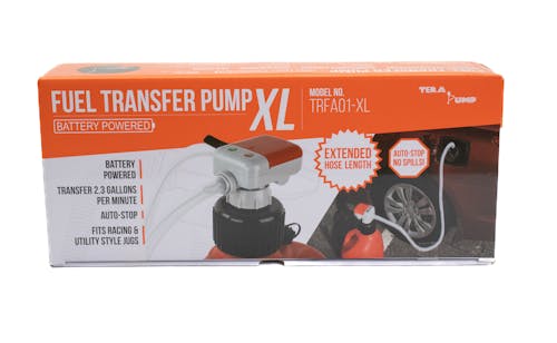 TERA PUMP 4 AA Battery Powered Fuel Transfer Pump with Auto-Stop