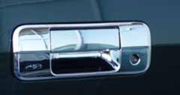 TFP 154VT Tailgate Handle Insert Without Cutout for Backup Camera Plastic Chromed Finish
