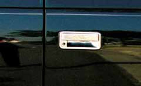 TFP 415 Tailgate Handle Insert Splitgate with Keyhole Stainless Steel Chromed Finish