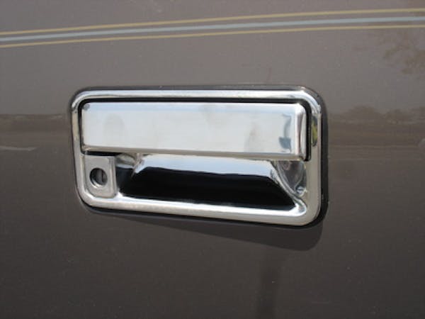 TFP 415VT Tailgate Handle Insert Splitgate with Keyhole Plastic Chromed Finish