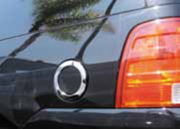 TFP 804 Fuel Door Insert Outer and Inner Piece with Keyhole Plastic Chromed Finish