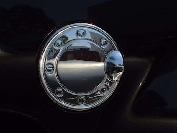 TFP 805 Fuel Door Insert 1 Piece Design Stainless Steel Chromed Finish
