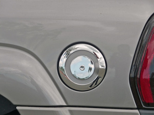 TFP 817 Fuel Door Insert Outer and Inner Piece with Keyhole Plastic Chromed Finish