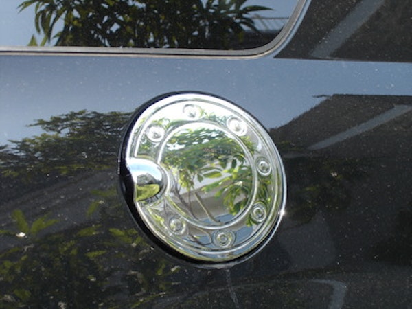 TFP 820 Fuel Door Insert 1 Piece Design Plastic Chromed Finish