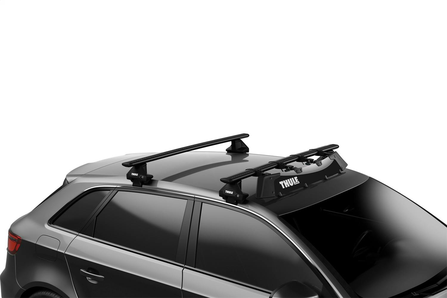 あばばばば)スーリー　エアスクリーン Thule 870202 Thule AirScreen XT L roof rack fairing black