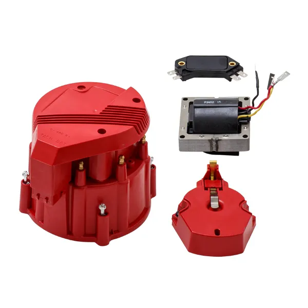Top Street Performance JM6991R HEI Distributor Super Cap Tune Up Kit - 8 Cylinder Male, Red